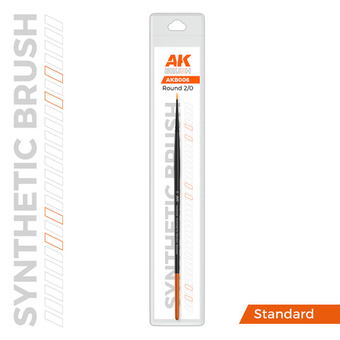 [AK Interactive] Synthetic Brush - Round 2/0