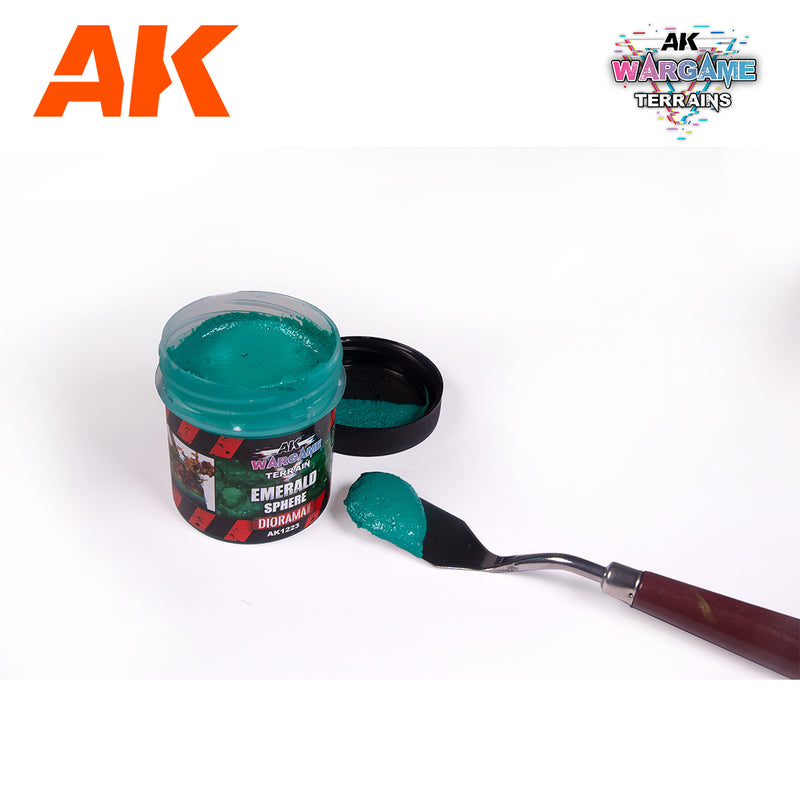 [AK Interactive] Wargame Battle Ground Terrains Emerald Sphere - 100ml (Acrylic)