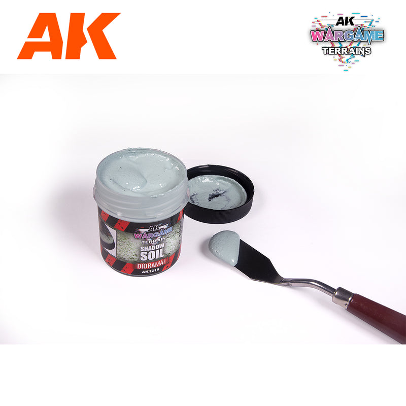 [AK Interactive] Wargame Battle Ground Terrains Shadow Soil - 100ml (Acrylic)