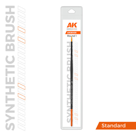 [AK Interactive] Synthetic Brush - Round 1