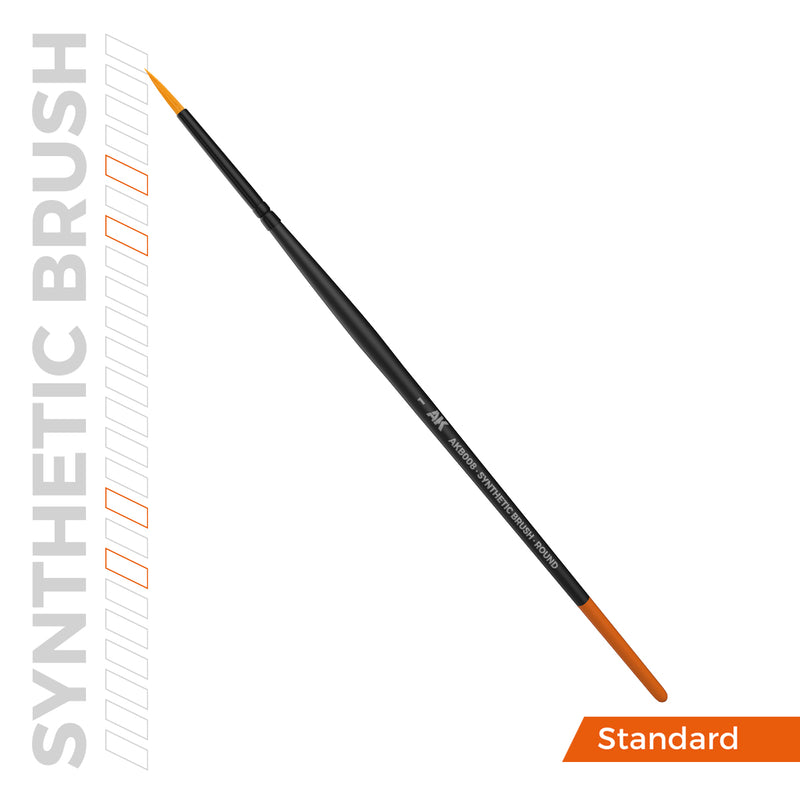 [AK Interactive] Synthetic Brush - Round 1