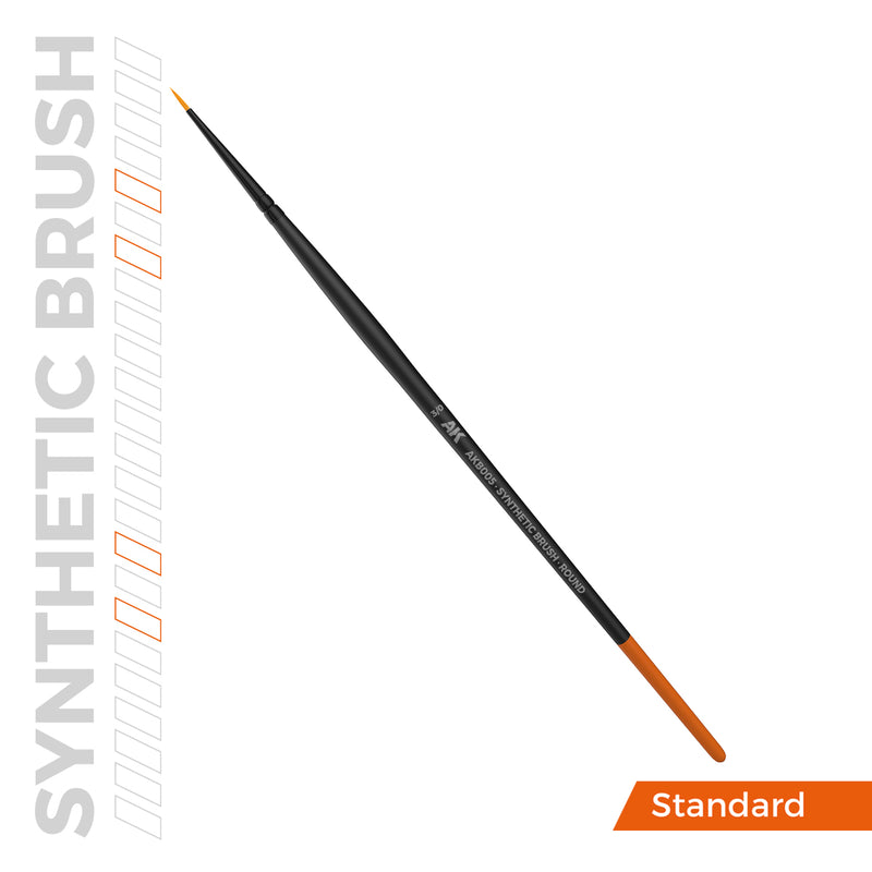 [AK Interactive] Synthetic Brush - Round 3/0