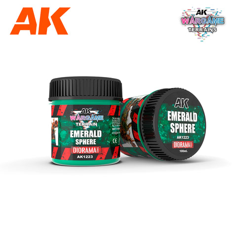[AK Interactive] Wargame Battle Ground Terrains Emerald Sphere - 100ml (Acrylic)
