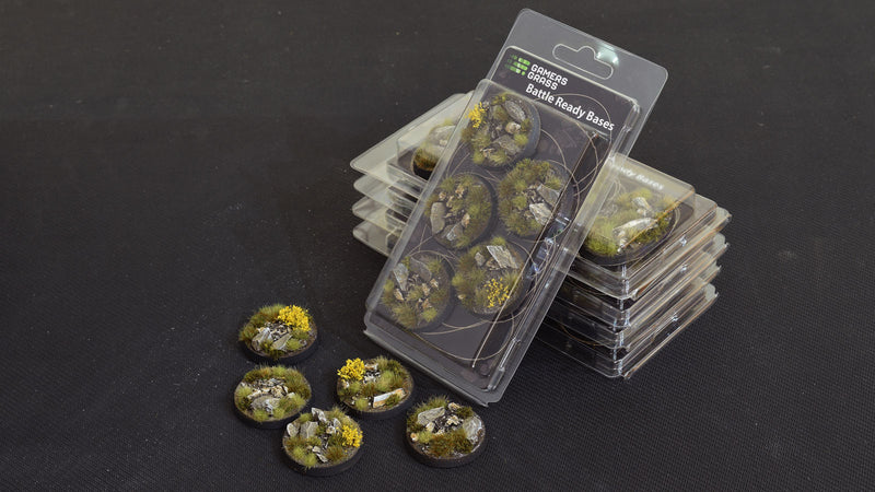 [Gamers Grass] Battle Ready Bases - Highland - Round 40mm (x5)