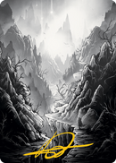 Mountain Art Card (Gold-Stamped Signature) [Innistrad: Midnight Hunt Art Series]