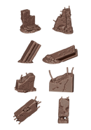 [AK Interactive] Concrete Ruins - Basing Bits