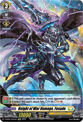 Knight of War Damage, Fosado (D-SS05/Re20EN) [Festival Booster 2023]