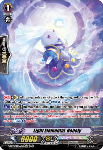Light Elemental, Honoly (D-PV01/SP04EN) [History Collection]