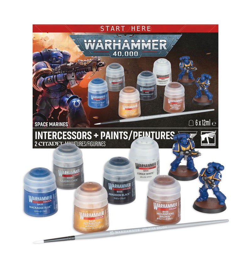 [Warhammer 40,000] Space Marines: Intercessors + Paints