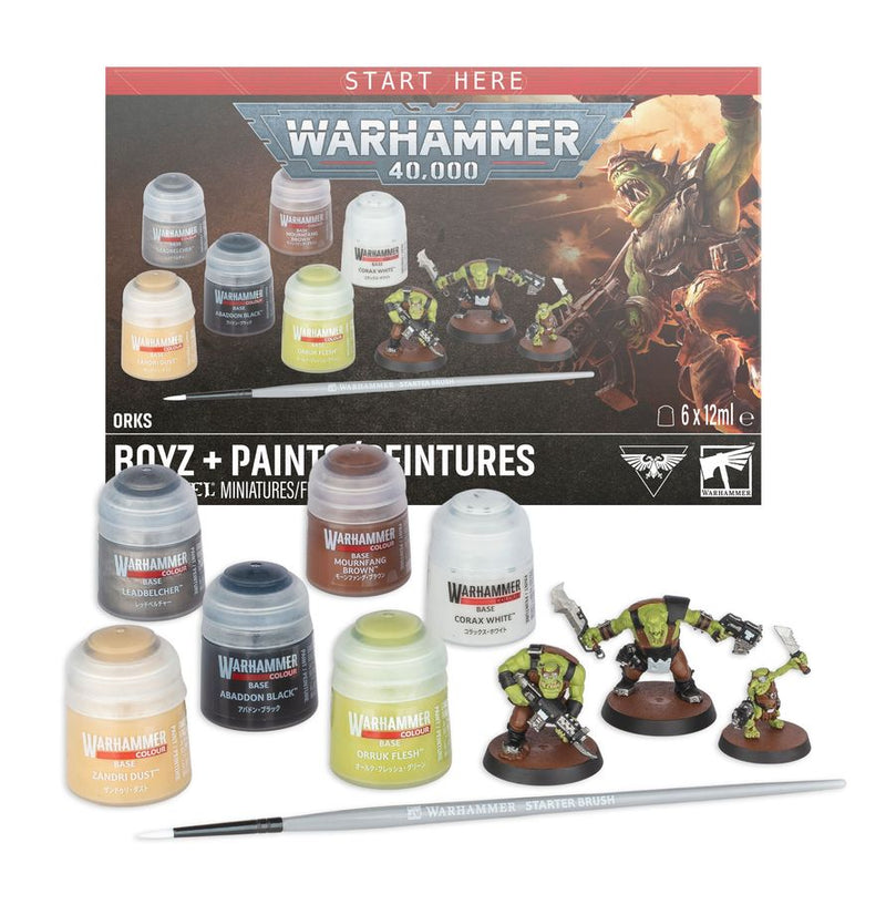 [Warhammer 40,000] Orks: Boyz + Paints