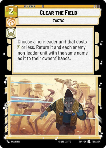 Clear the Field (199/257) (199/257) [Twilight of the Republic]