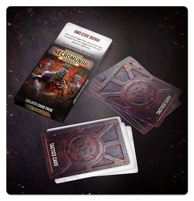 [Warhammer Necromunda Skirmish] Goliath Card Pack