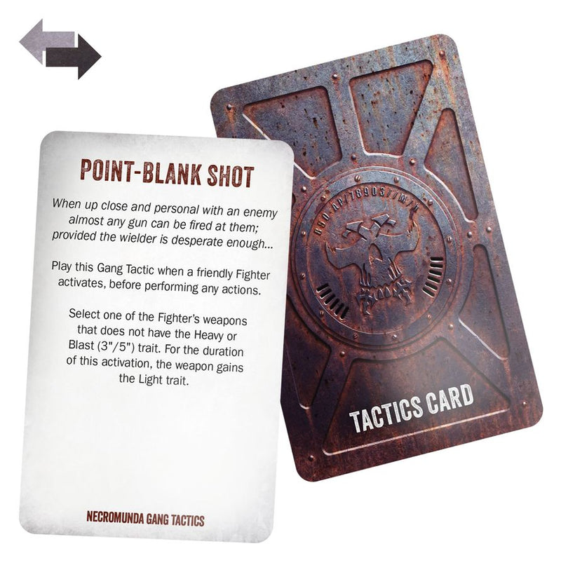[Warhammer Necromunda Skirmish] Core Gang Tactics Cards