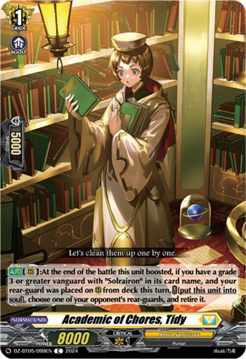 Academic of Chores, Tidy (DZ-BT05/099EN) [Omniscient Awakening]