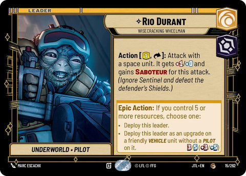 Rio Durant - Wisecrack Wheelman (015/262) (015/257) [Jump to Lightspeed]