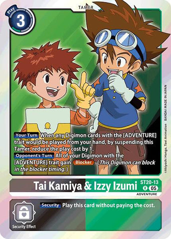Tai Kamiya & Izzy Izumi [ST20-13] [Starter Deck: Protector of Light]