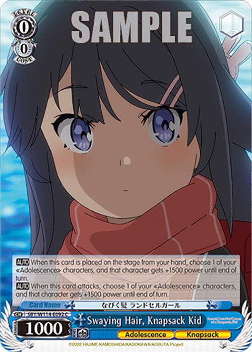 Swaying Hair, Knapsack Kid (SBY/W114-E092 C) [Rascal Does Not Dream Series]