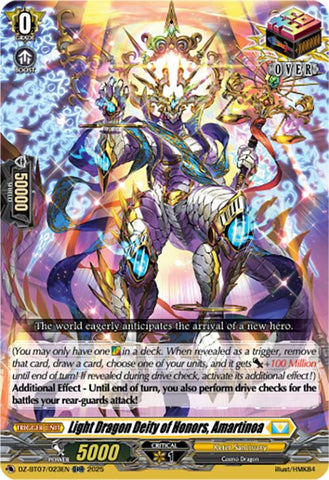 Light Dragon Deity of Honors, Amartinoa (DZ-BT07/023EN) [Moon Fangs & Cerulean Blaze]