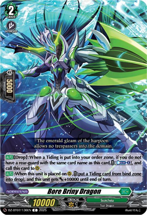 Bore Briny Dragon (DZ-BT07/136EN) [Moon Fangs & Cerulean Blaze]