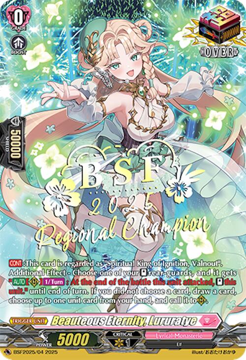 Beauteous Eternity, Lururatye (Regional Champion) (BSF2025/01C) [Bushiroad Event Cards]