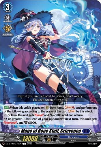 Mage of Bone Staff, Grievenea (DZ-BT08/076EN) [Knights 0f Rebirth]
