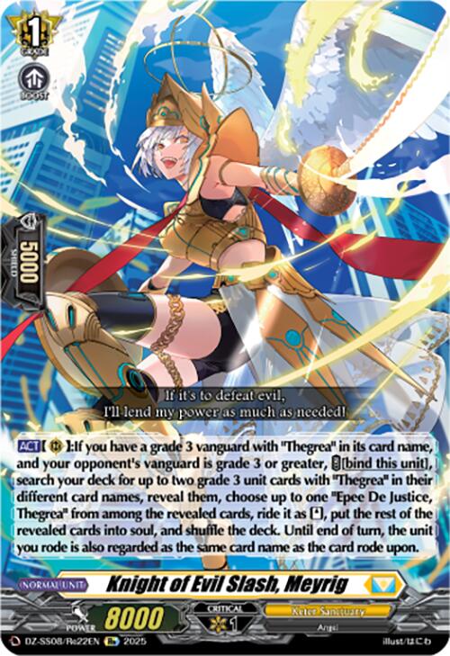 Knight of Evil Slash, Meyrig (DZ-SS08/Re22EN) [Festival Booster 2025]