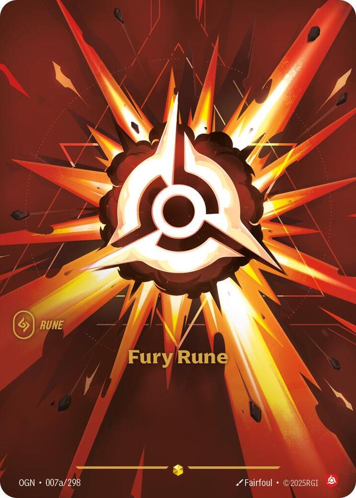 Fury Rune (Alternate Art) - [Origins]