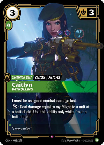 Caitlyn - Patrolling - [Origins]