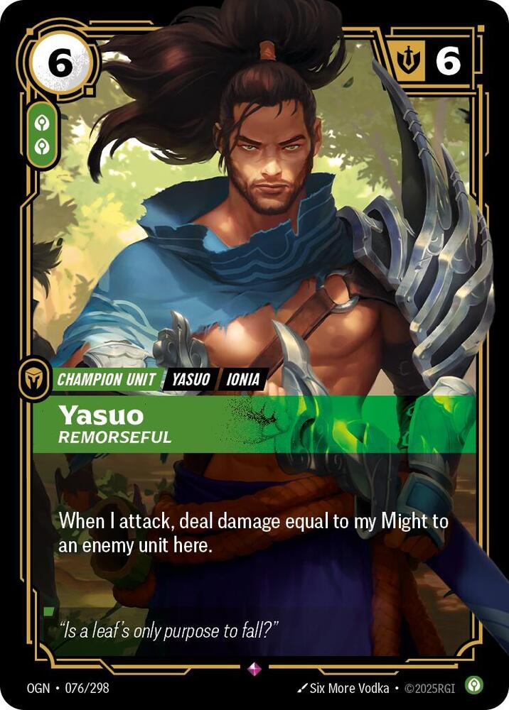 Yasuo - Remorseful - [Origins]