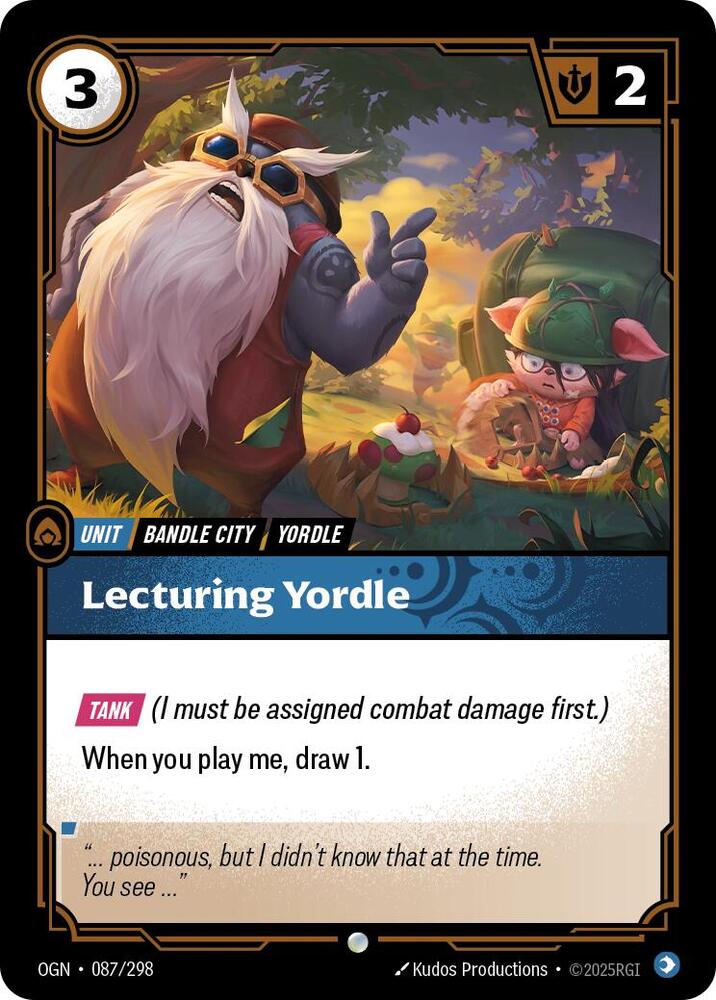 Lecturing Yordle - [Origins]