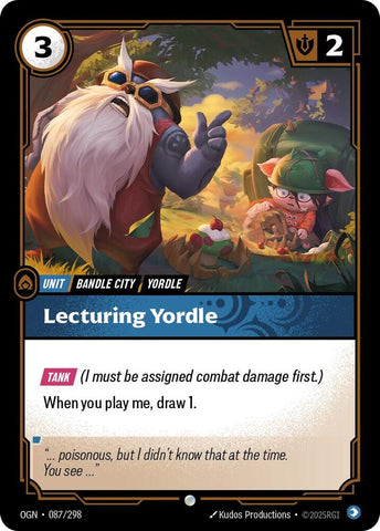 Lecturing Yordle - [Origins]