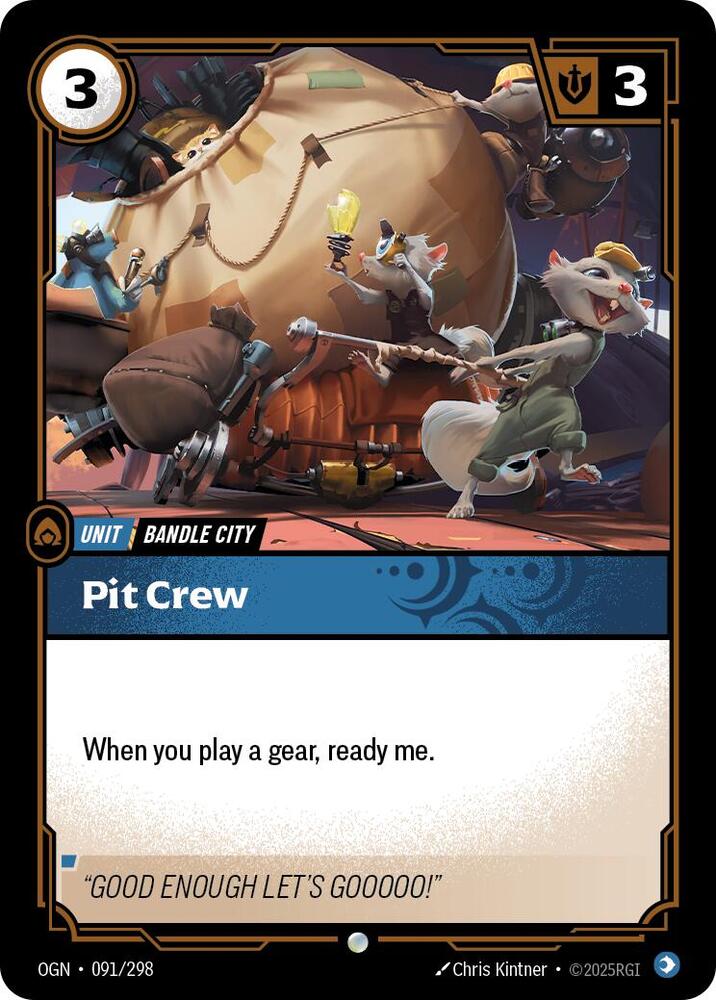 Pit Crew - [Origins]