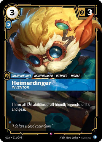 Heimerdinger - Inventor - [Origins]
