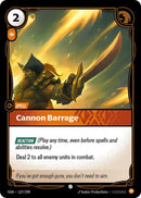 Cannon Barrage - [Origins]
