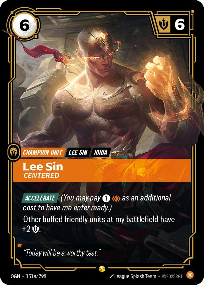 Lee Sin - Centered (Alternate Art) - [Origins]