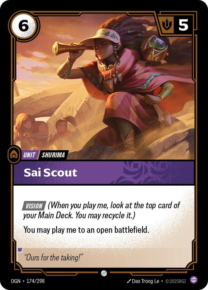 Sai Scout - [Origins]