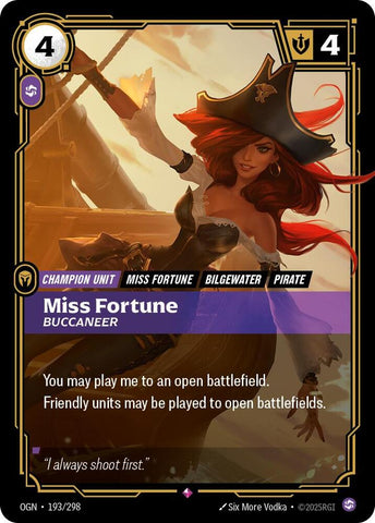 Miss Fortune - Buccaneer - [Origins]