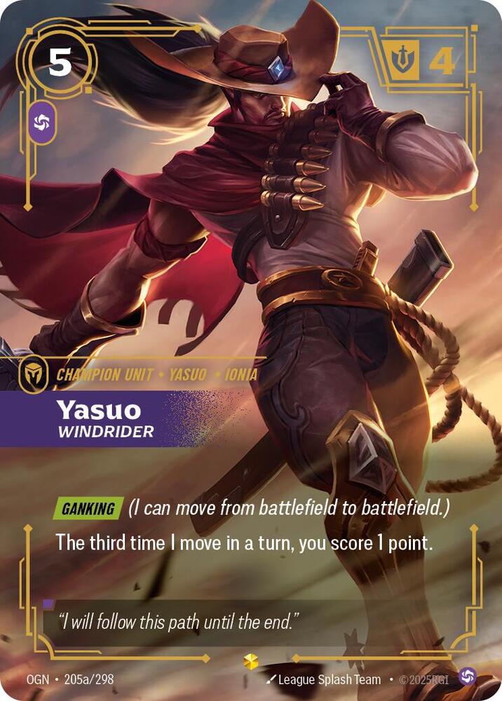 Yasuo - Windrider (Alternate Art) - [Origins]