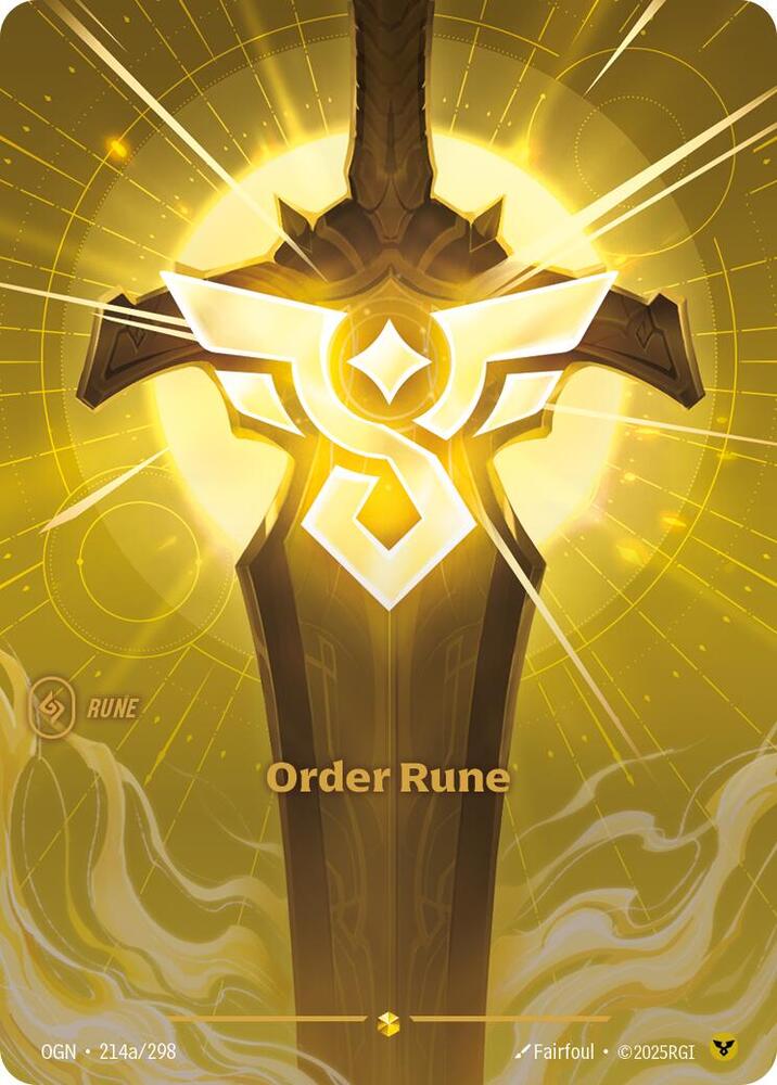 Order Rune (Alternate Art) - [Origins]