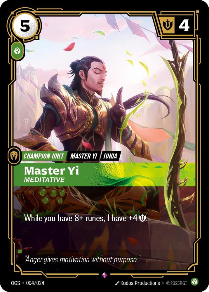 Master Yi - Meditative - [Origins: Proving Grounds]