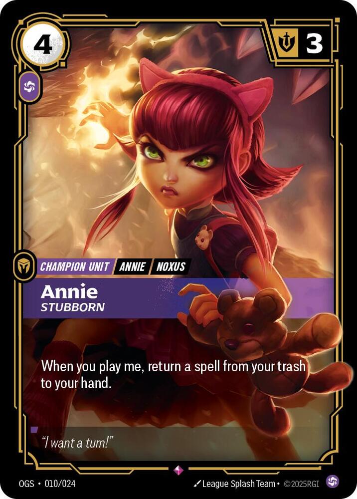 Annie - Stubborn - [Origins: Proving Grounds]