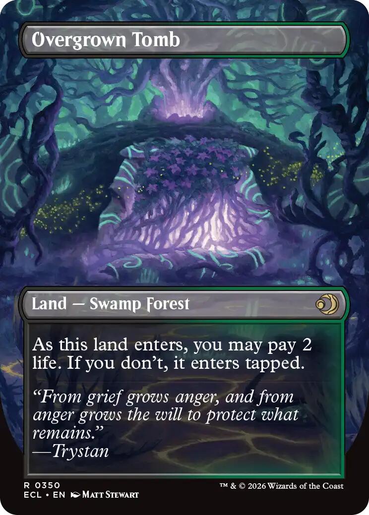 Overgrown Tomb (Borderless) [Lorwyn Eclipsed]