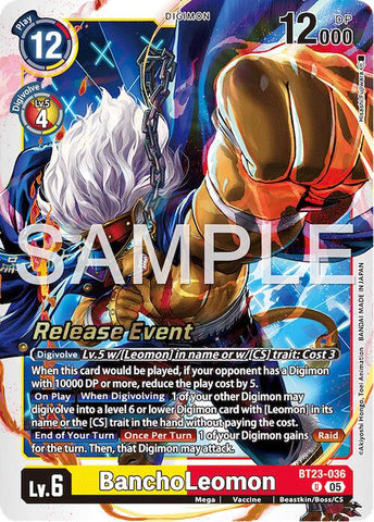 BanchoLeomon [BT23-036] [Hackers' Slumber Release Event Cards]