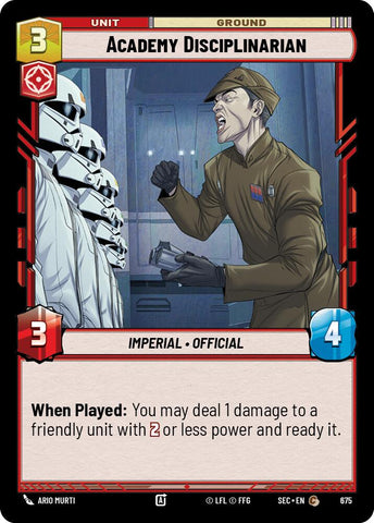 Academy Disciplinarian (675) (Foil) (675) [Secrets of Power]