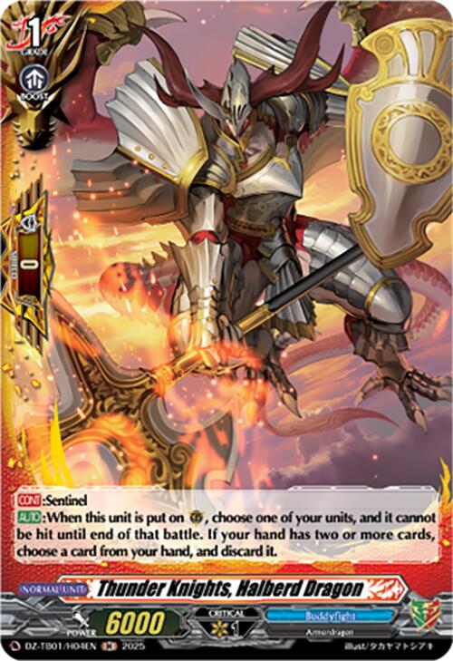 Thunder Knights, Halberd Dragon (DZ-TB01/H04EN) (DZ-TB01/H04EN) [Future Card Buddyfight]