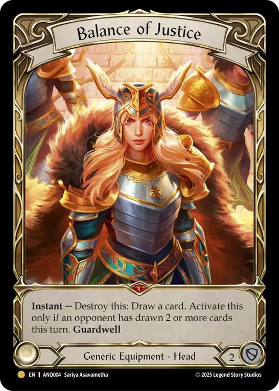 Balance of Justice [ANQ004] (Compendium of Rathe - Antiquity Pack)  Rainbow Foil