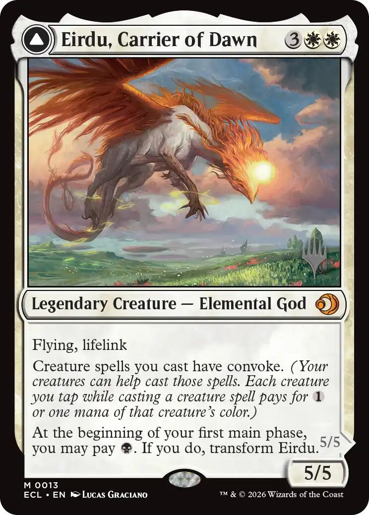 Eirdu, Carrier of Dawn [Lorwyn Eclipsed Promos]