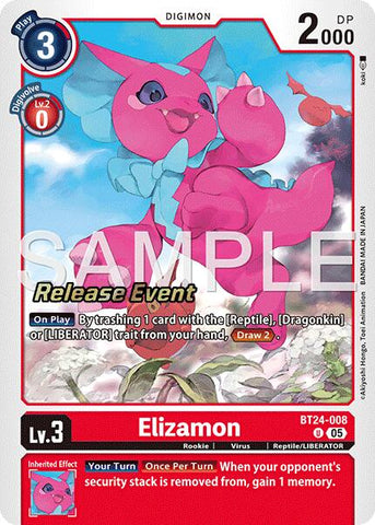 Elizamon [BT24-008] [Time Stranger Release Events Cards]
