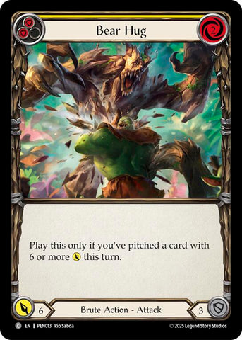 Bear Hug (Yellow) (Regular) [PEN013] (Compendium of Rathe)