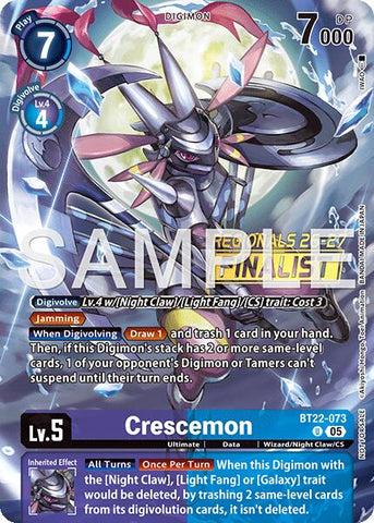 Crescemon [BT22-073] (Regionals 26-27 Season 1 Finalist) [Cyber Eden]